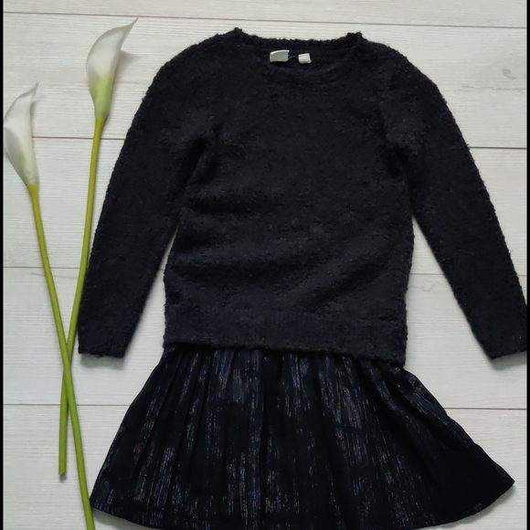 Q) *💖 2/$15 or 4/$25,Gap kids black dress, sz 6-7 girls - Picture 1 of 5